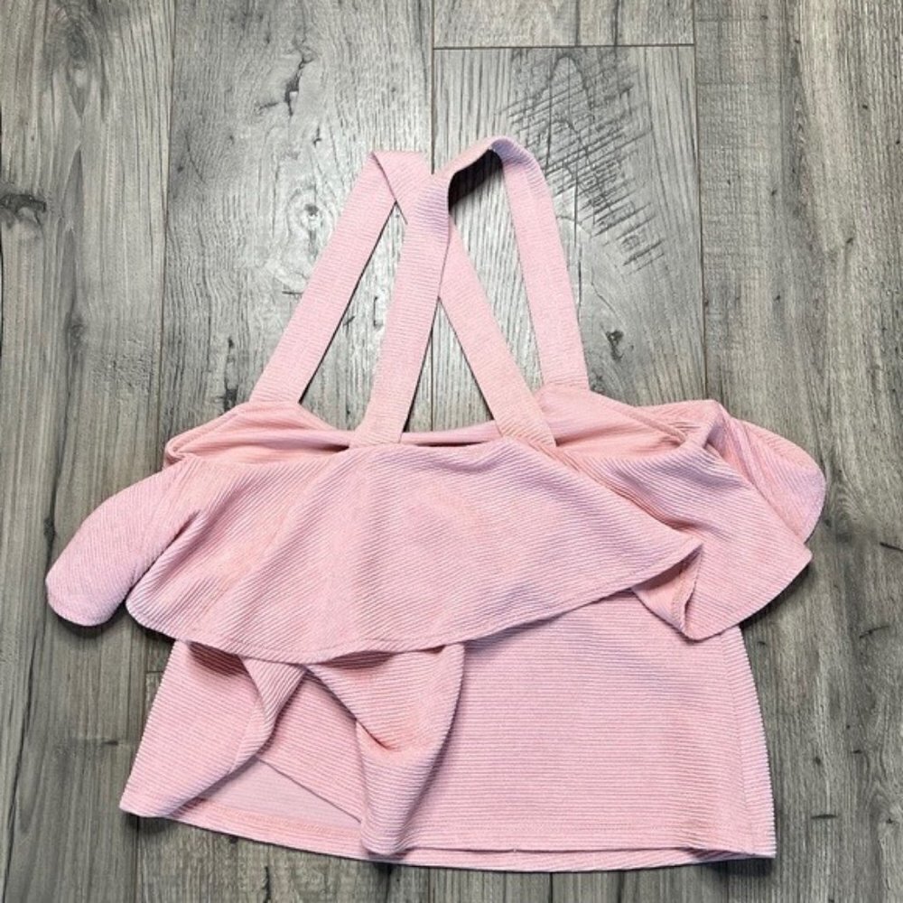 Madewell Tiered Tank Top in Light Pink Size Size XS - Picture 9 of 11